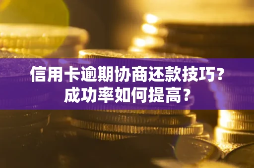 武汉信用卡逾期协商还款技巧？成功率如何提高？