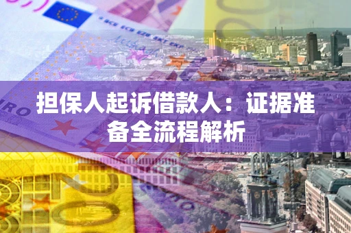 武汉担保人起诉借款人：证据准备全流程解析