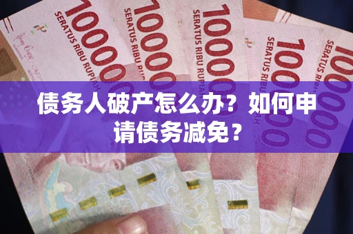 武汉债务人破产怎么办？如何申请债务减免？
