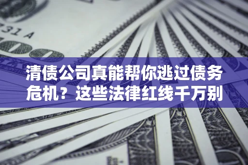武汉清债公司真能帮你逃过债务危机？这些法律红线千万别踩