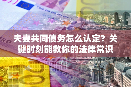 武汉夫妻共同债务怎么认定？关键时刻能救你的法律常识